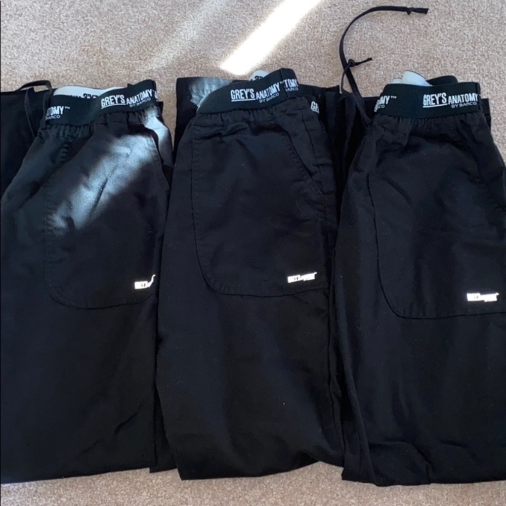 Set of 3 xs barco greys anatomy scrub pants